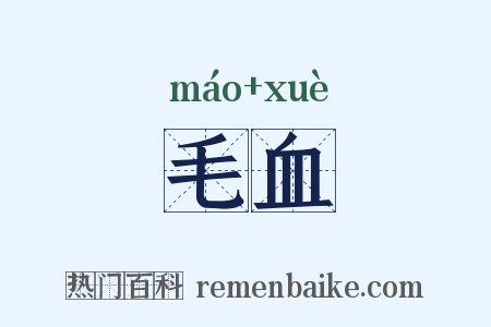 毛血是什么意思的图片